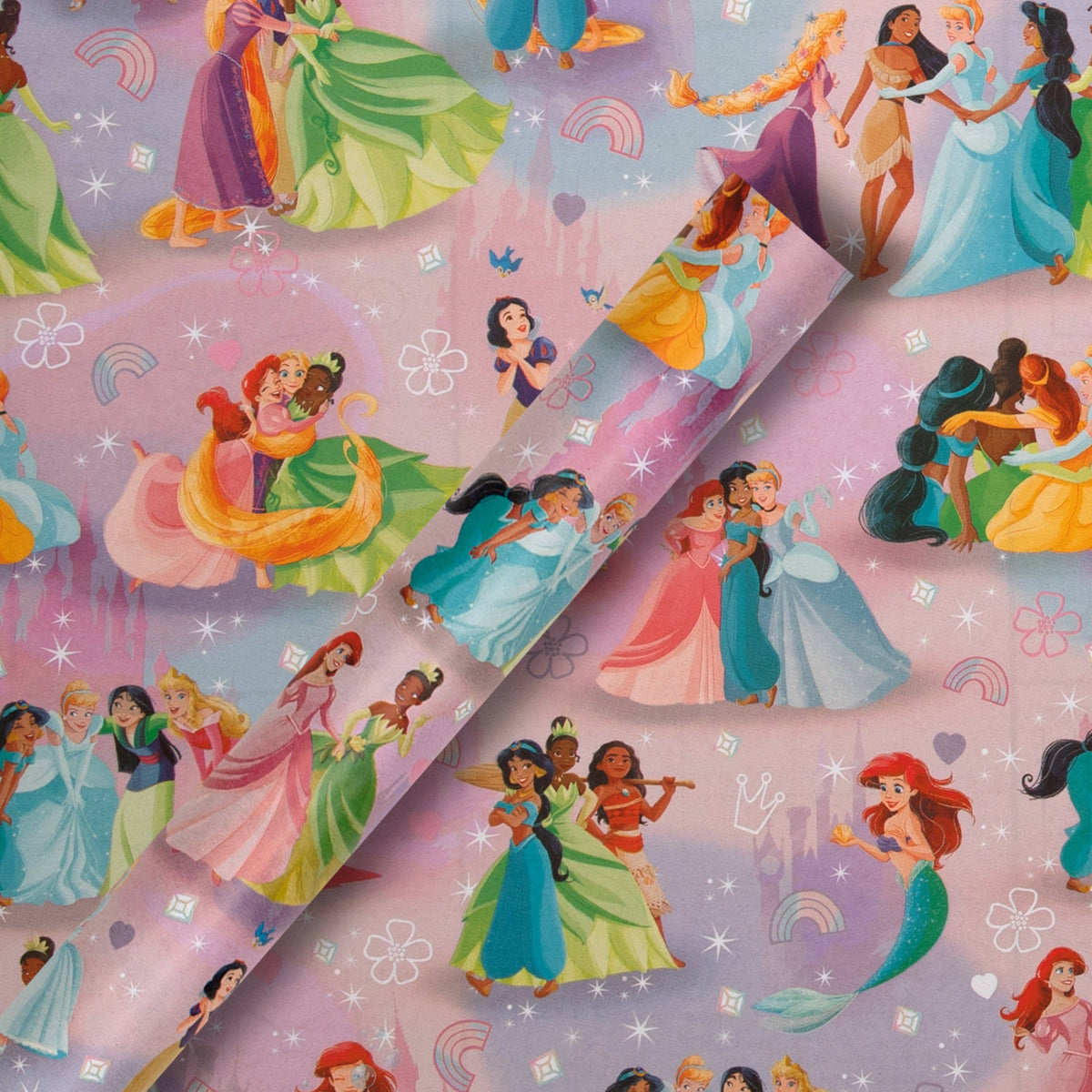 2M Wrapping Paper Roll - Disney Princesses Design