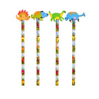 Dinosaur Pencil With Eraser Topper - Assorted