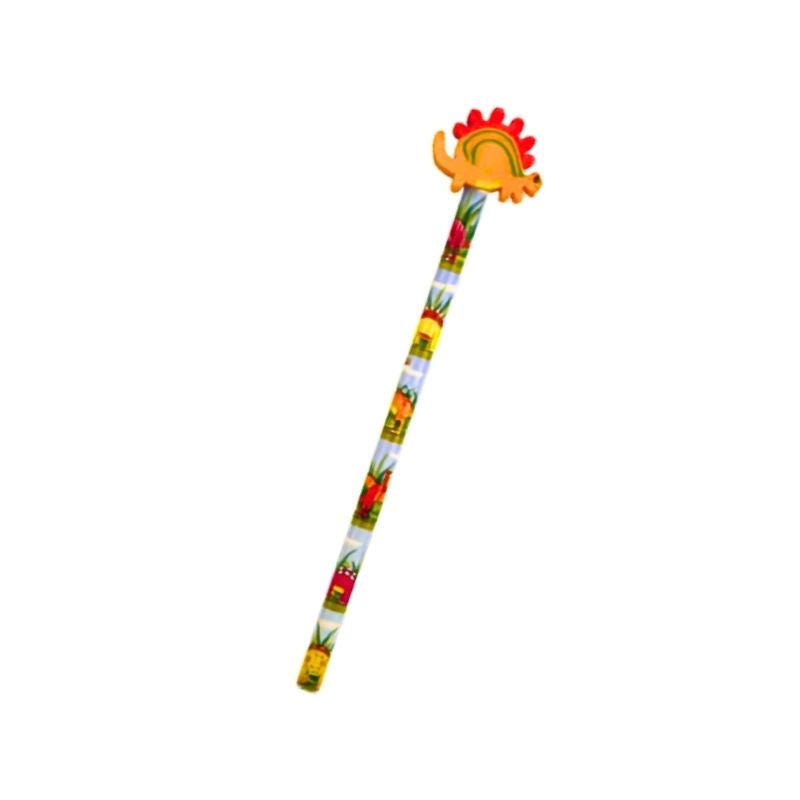 Dinosaur Pencil With Eraser Topper - Assorted