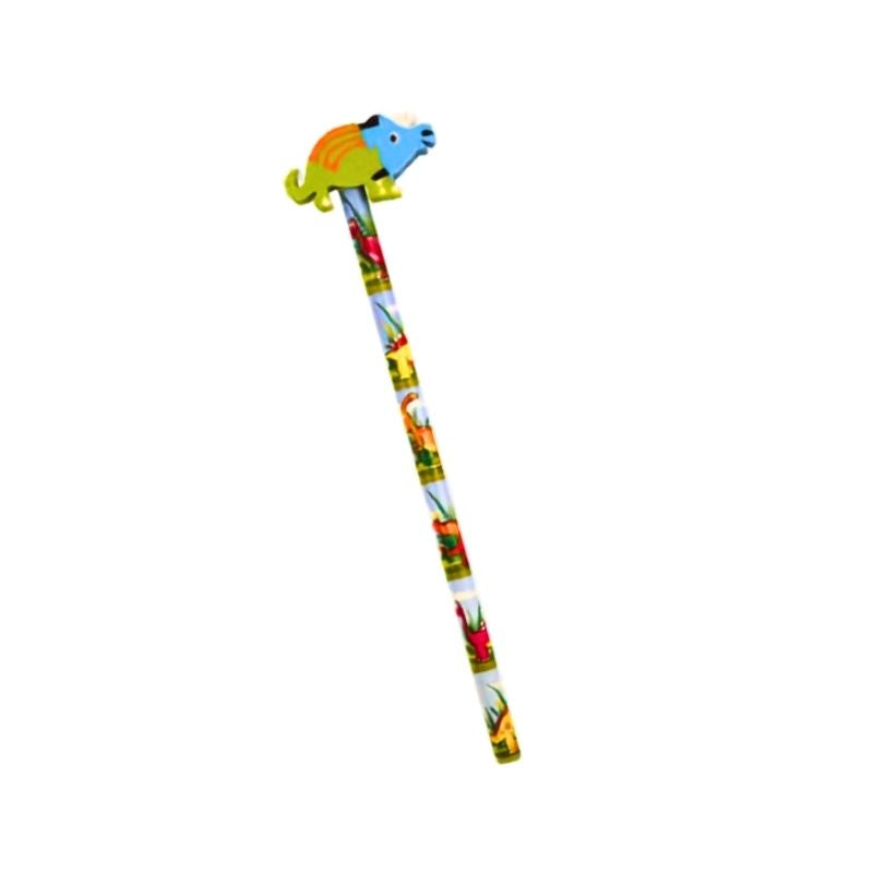 Dinosaur Pencil With Eraser Topper - Assorted