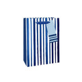 Blue Stripes Large Gift Bag