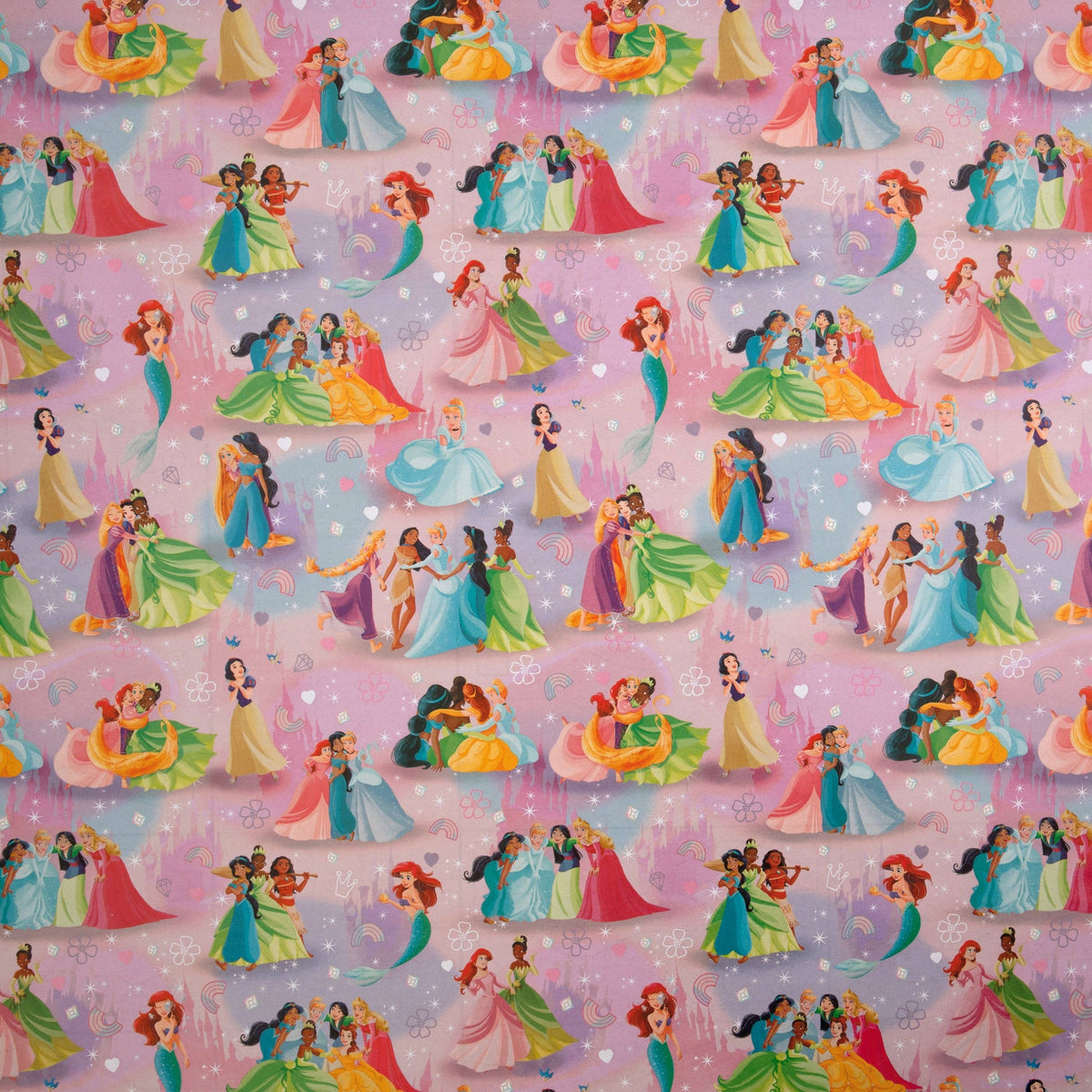 2M Wrapping Paper Roll - Disney Princesses Design