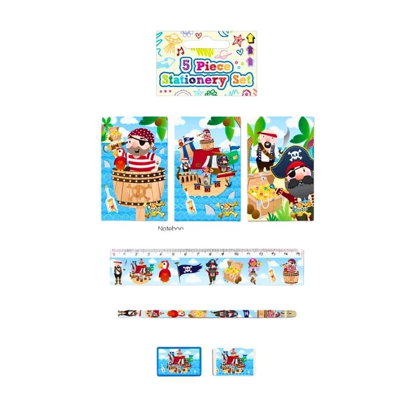 Pirates Stationery Set of 5pc