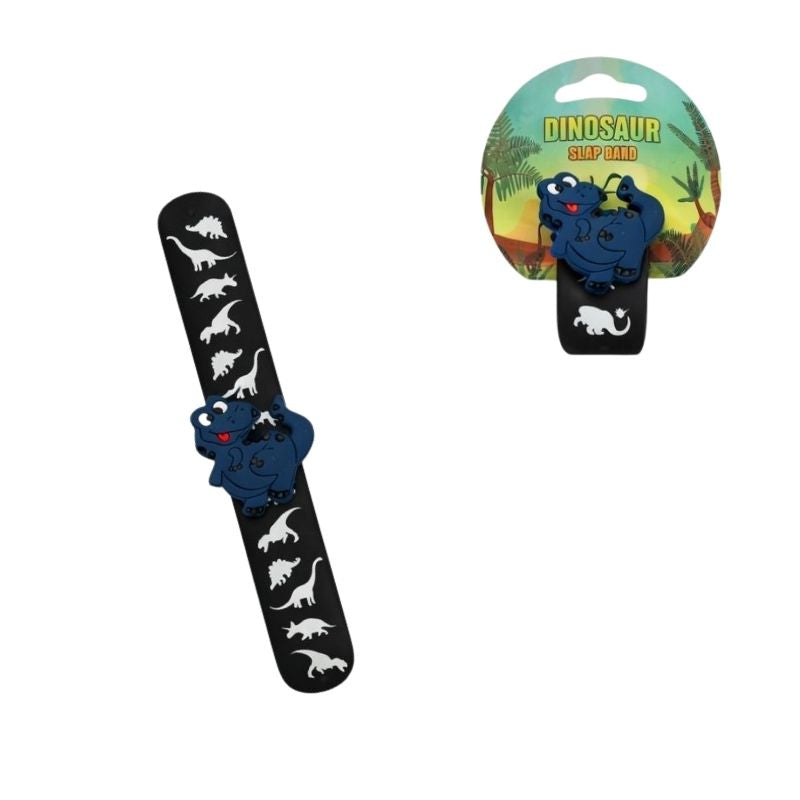 Dinosaur Design Slap Bracelet assorted Colours