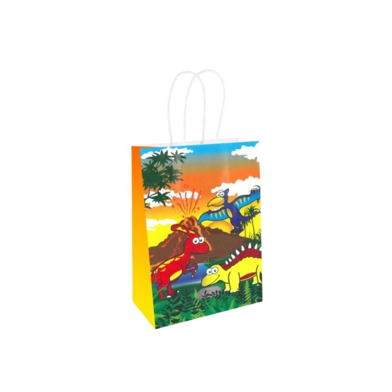 Dinosaur Paper Party Bag With Handles