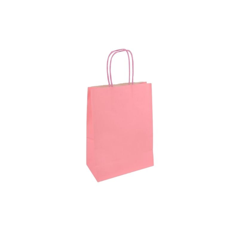 Pink Paper Party Bag With Handles