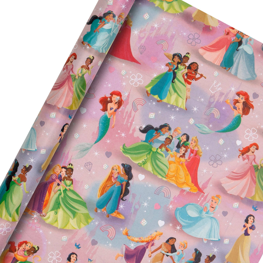 2M Wrapping Paper Roll - Disney Princesses Design