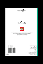 Back of a LEGO product packaging with Hallmark branding and recycling information.