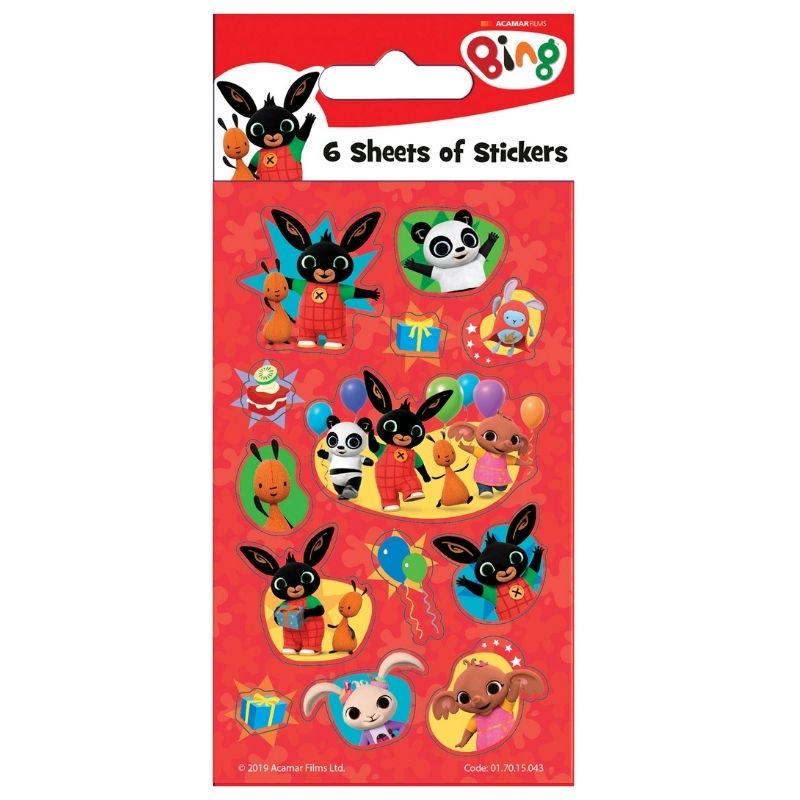 Bing Party Sticker Pack – 6 sheets
