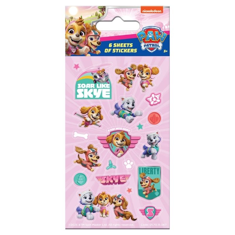 PAW Patrol Girl Power Party Sticker Pack – 6 sheets