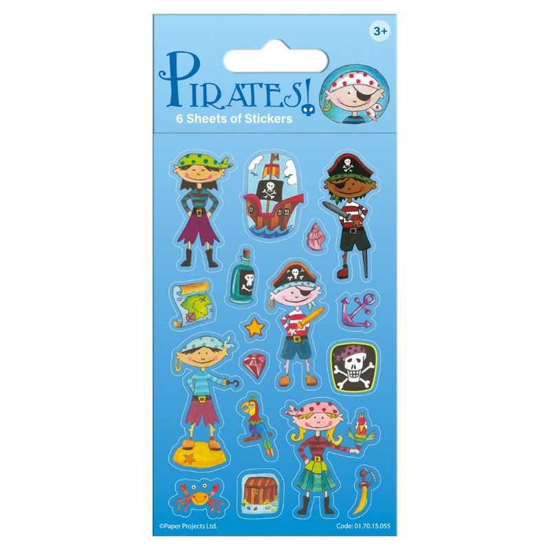 Pirates Party Sticker Pack – 6 sheets