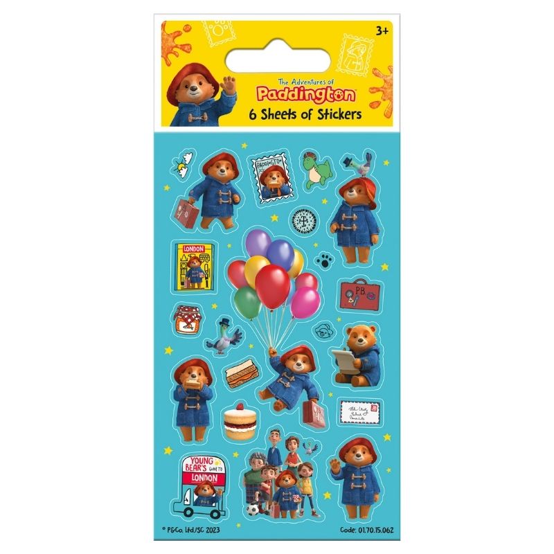 The Adventures of Paddington Party Sticker Pack – 6 sheets