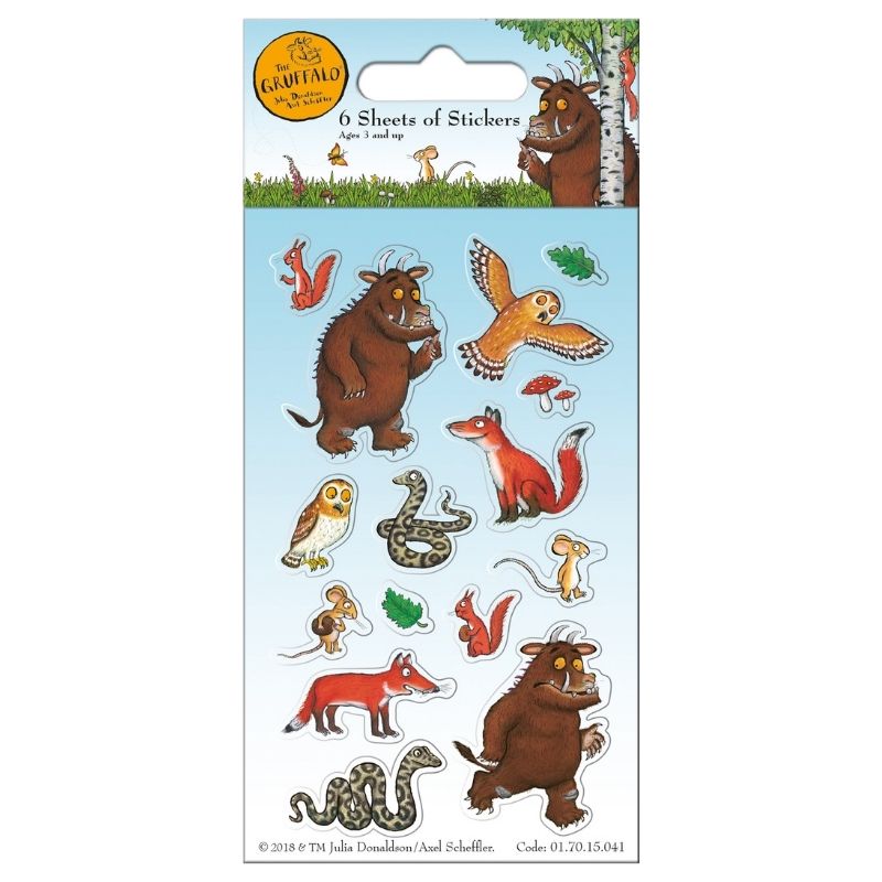 The Gruffalo Party Sticker Pack – 6 sheets