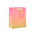 Ombre Iridescent Glitter Large Gift Bag - Pink