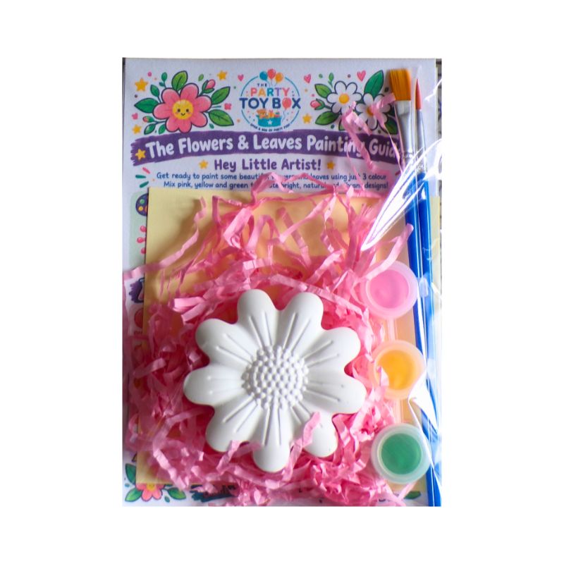 DIY Plaster Flowers Painting Kit – 3 Paint Set