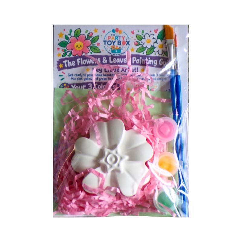 DIY Plaster Flowers Painting Kit – 3 Paint Set