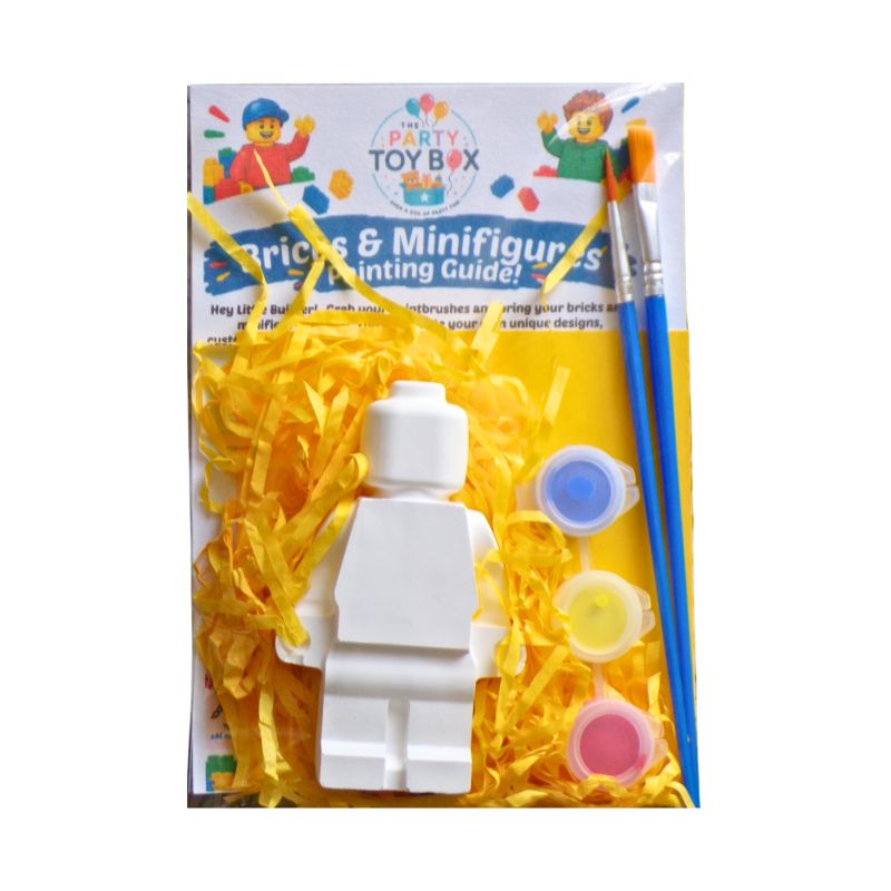 DIY Plaster Minifigure Painting Kit – 3 Paint Set *Handmade*