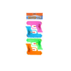 Neon Water Gun Assorted Colours 4 Pack